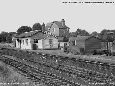 1972. Old Station with Station Masters House in background.